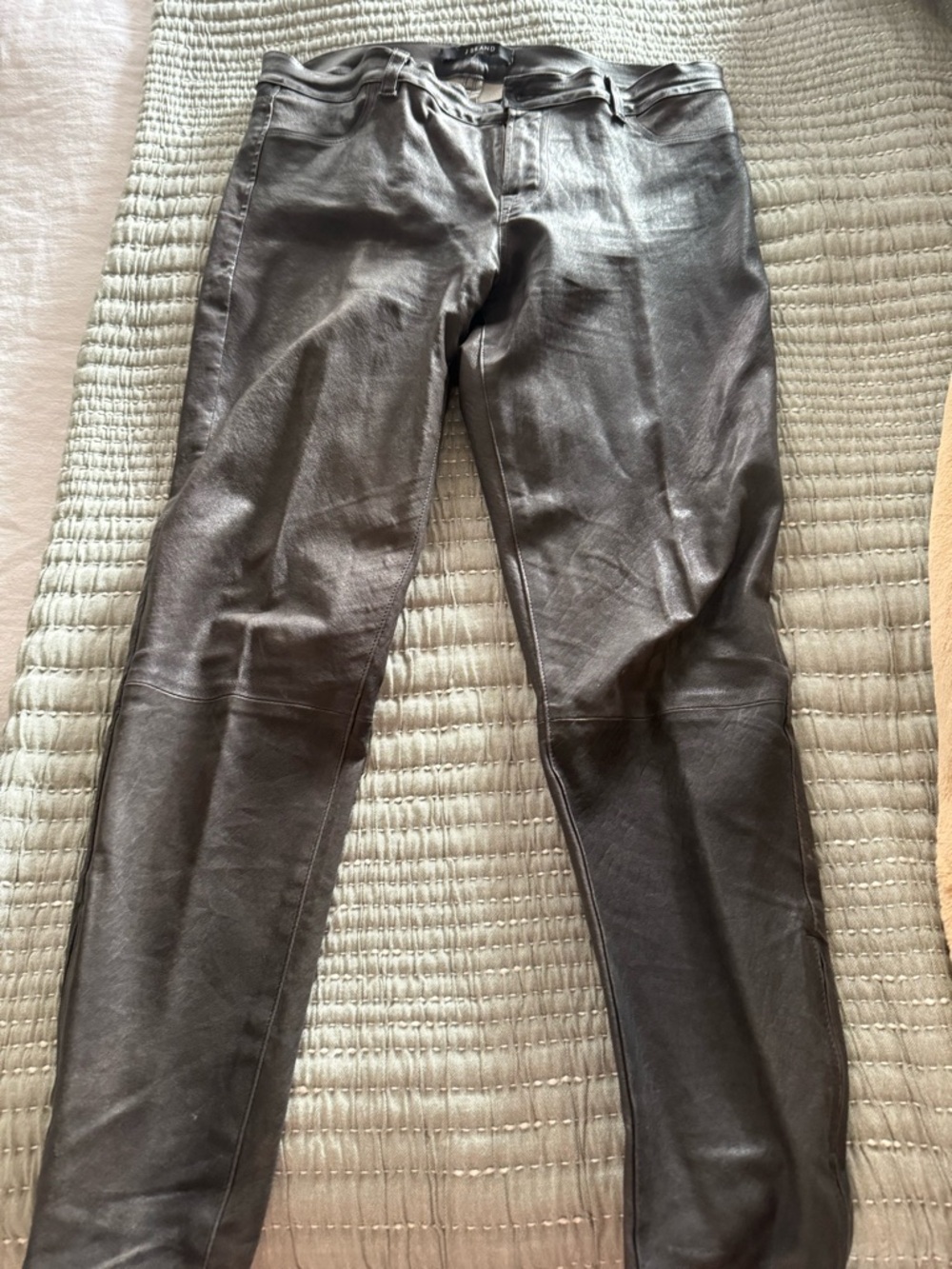 J Brand Lambskin Leather Pants